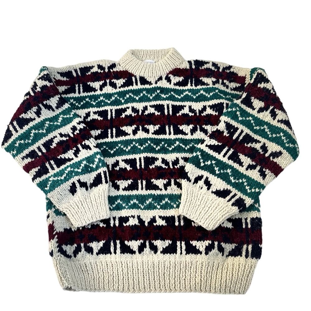 Vintage Otavalo Wool Nordic Style Sweater